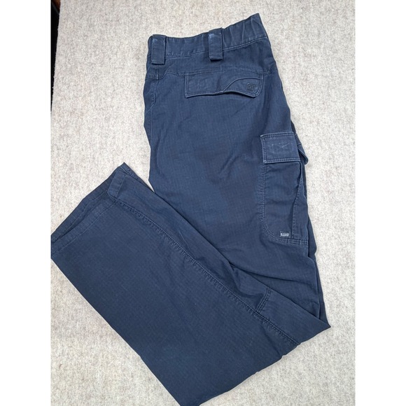 5.11 Tactical Other - 5.11 Tactical Cargo Pants Mens 40x33 Navy Blue Ripstop 74369-724